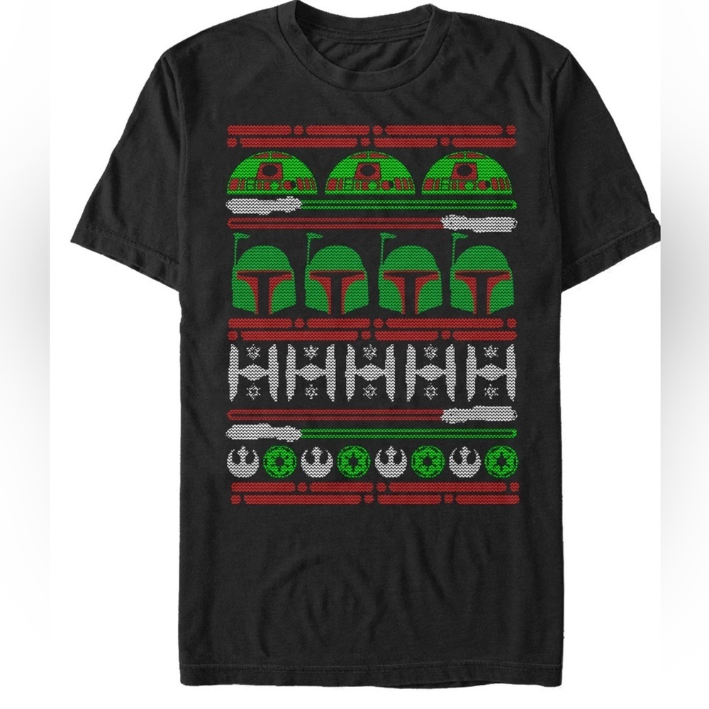 Star Wars Ugly Christmas Boba Fett T-Shirt - Size 2XL Men's